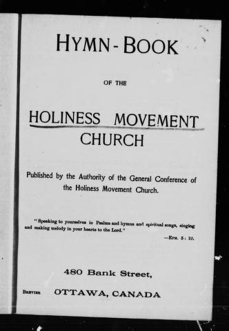 Holiness Movement Church Hymnal via internet archive